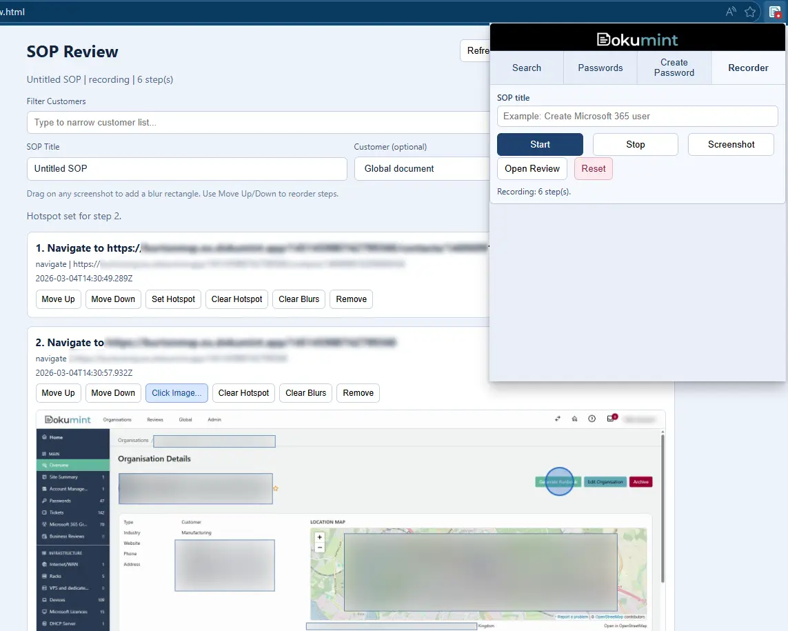 Browser extension screenshot